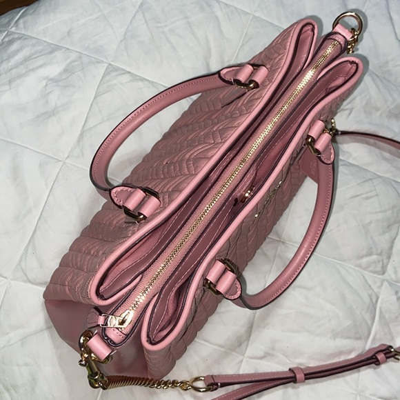 RARE nwot Coach Sage Carryall Quilted pink crossbody satchel bag F73062 - Picture 12 of 15